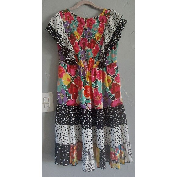 John Mark Dress Women XS Bright and playful,16 inch of Armp To Arm,Rayon, Viscos - Picture 4 of 12